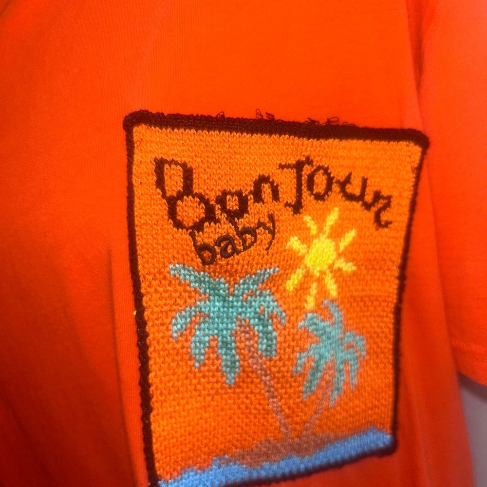 T-shirt dress “Bon jour baby” Swim Cover Up Sz Large